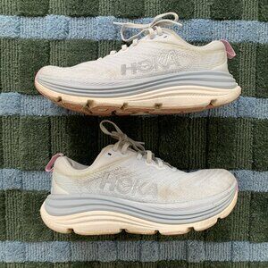 HOKA Gaviota 5 Women’s Running Shoes Size 9D Wide Stability Sneakers White/Pink